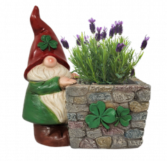 IRISH STANDING GNOME PLANTER